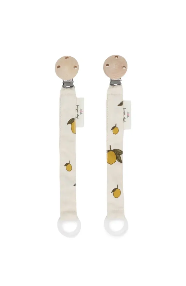 2 Pack Pacifier Holder - Lemon