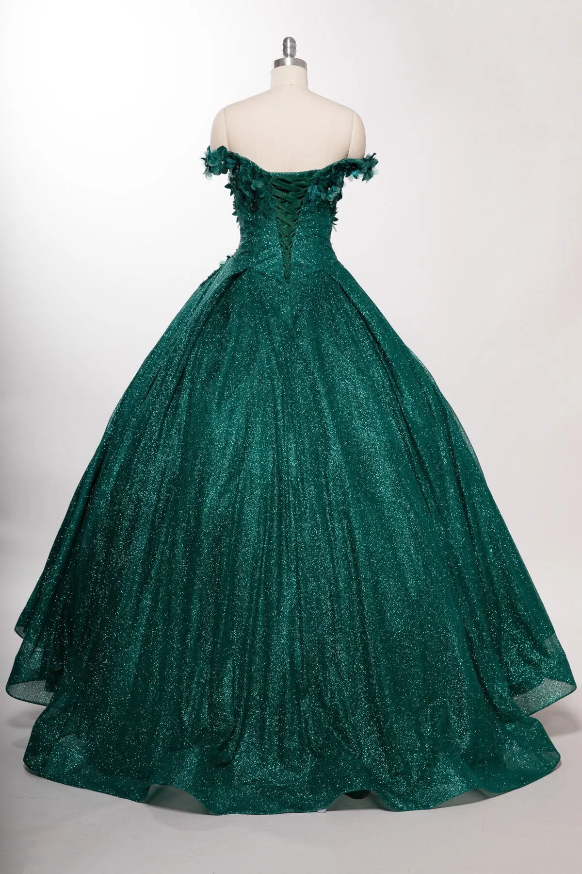 3D Floral Off Shoulder Ball Gown by Coya L2501