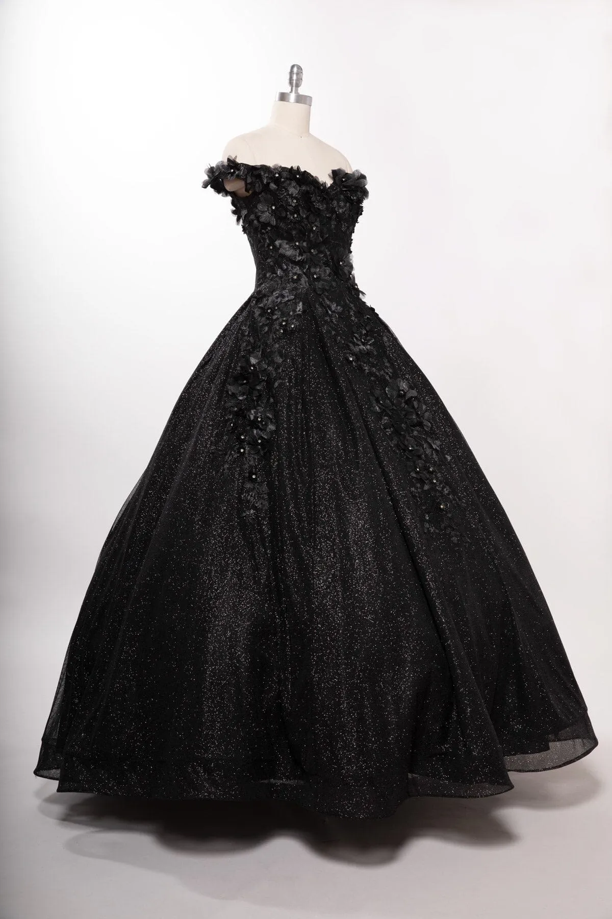 3D Floral Off Shoulder Ball Gown by Coya L2501