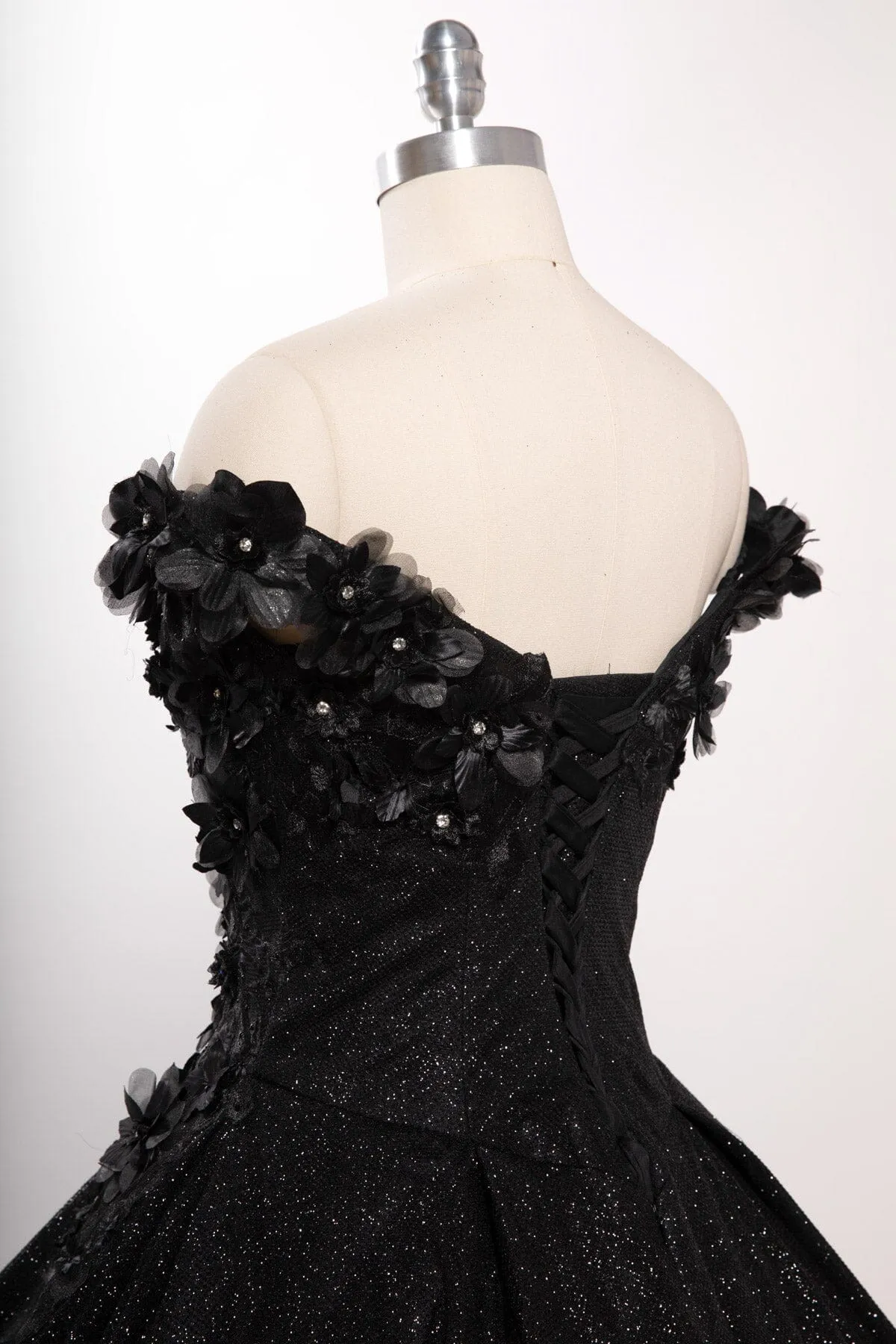 3D Floral Off Shoulder Ball Gown by Coya L2501