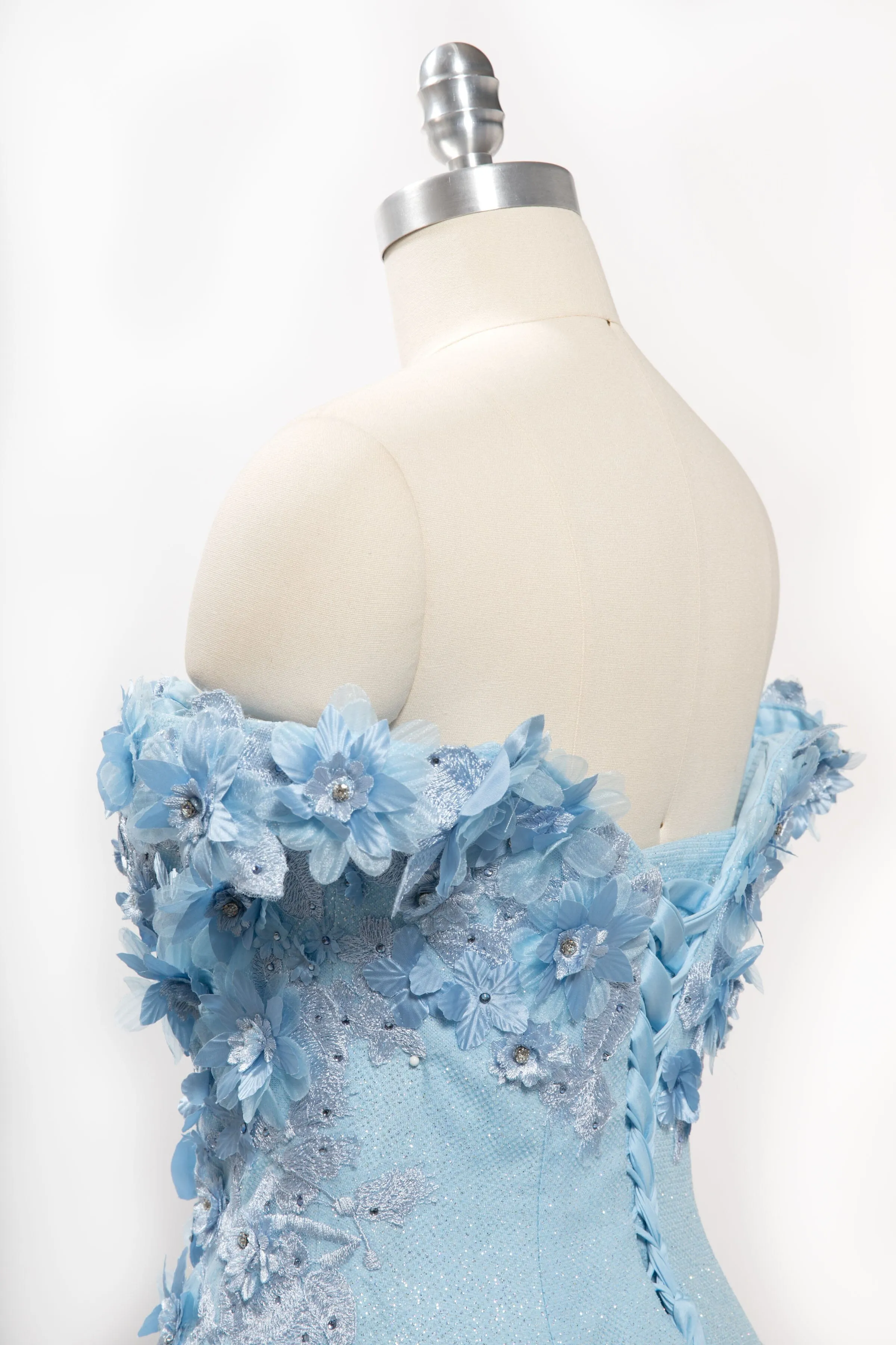 3D Floral Off Shoulder Ball Gown by Coya L2501