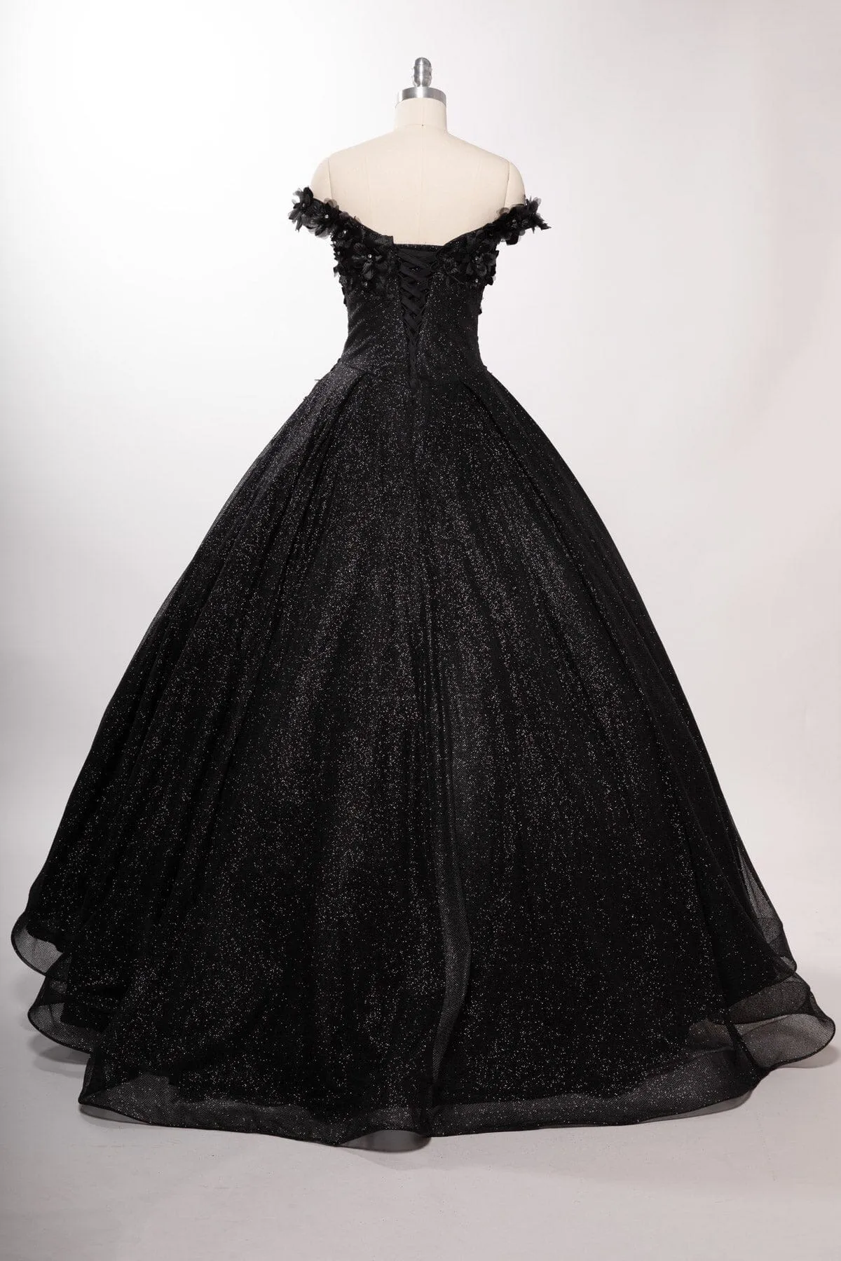 3D Floral Off Shoulder Ball Gown by Coya L2501