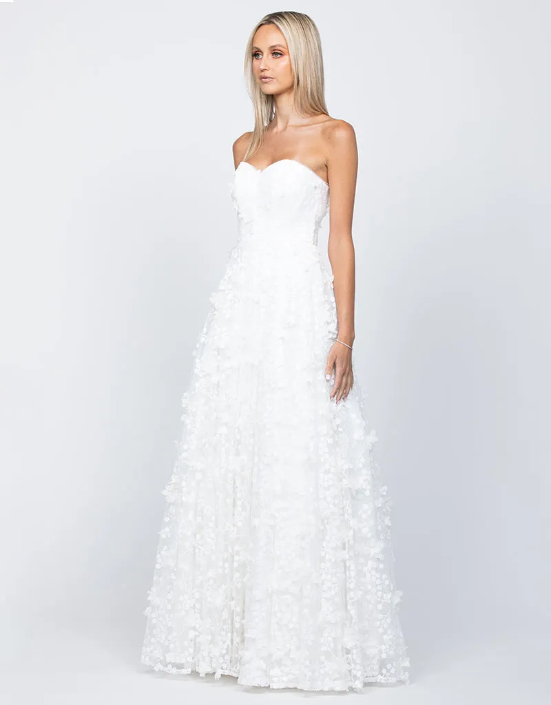 ADELA SWEETHEART PETAL BALL GOWN B41D01L