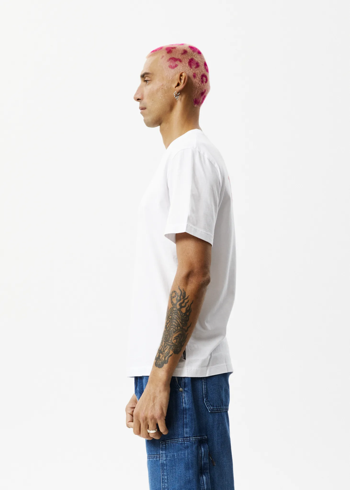 AFENDS Mens Return To Earth - Retro Graphic T-Shirt - White