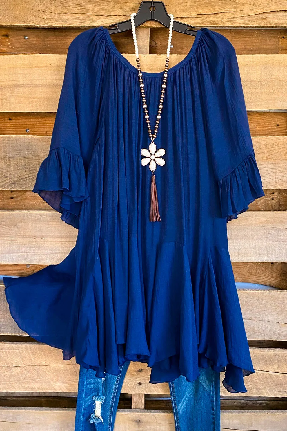 AHB EXCLUSIVE: The It Girl Oversized Loose Fitting Tunic - Navy
