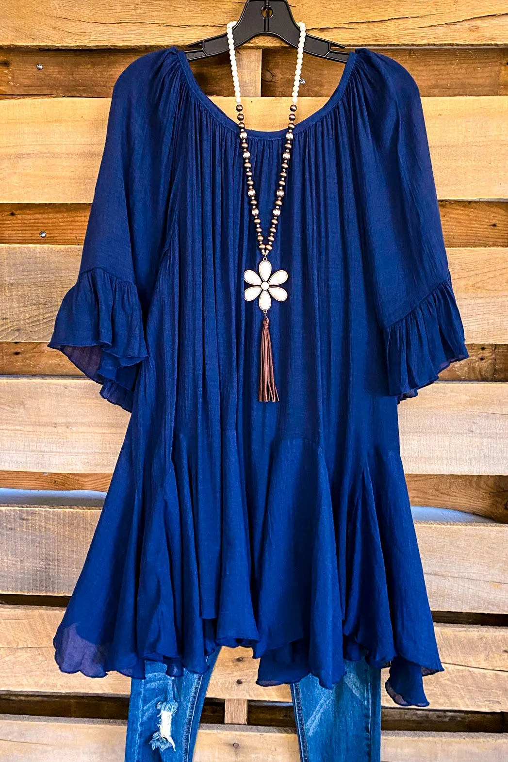 AHB EXCLUSIVE: The It Girl Oversized Loose Fitting Tunic - Navy