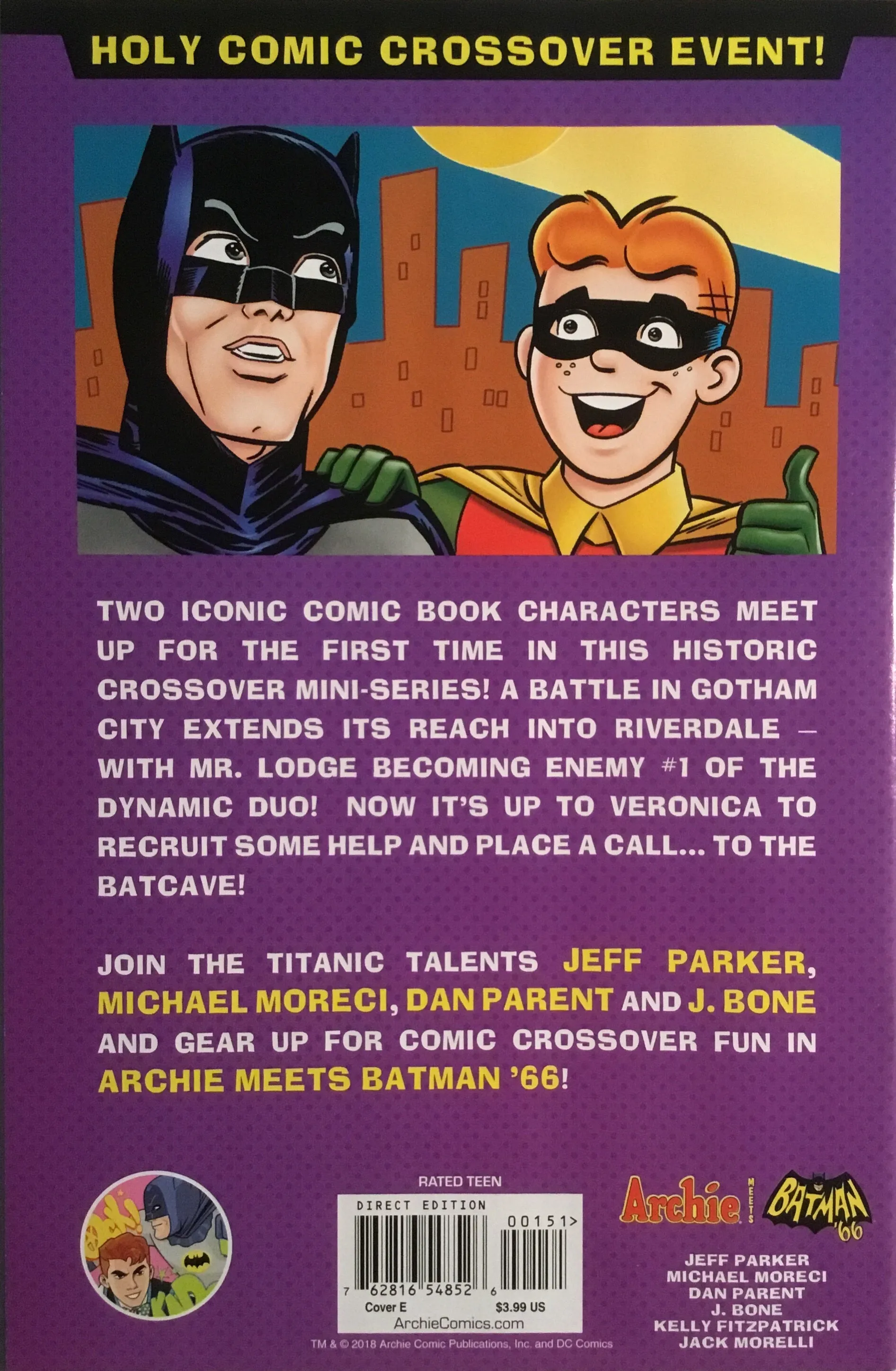 ARCHIE MEETS BATMAN ‘66 #1 PARENT COVER