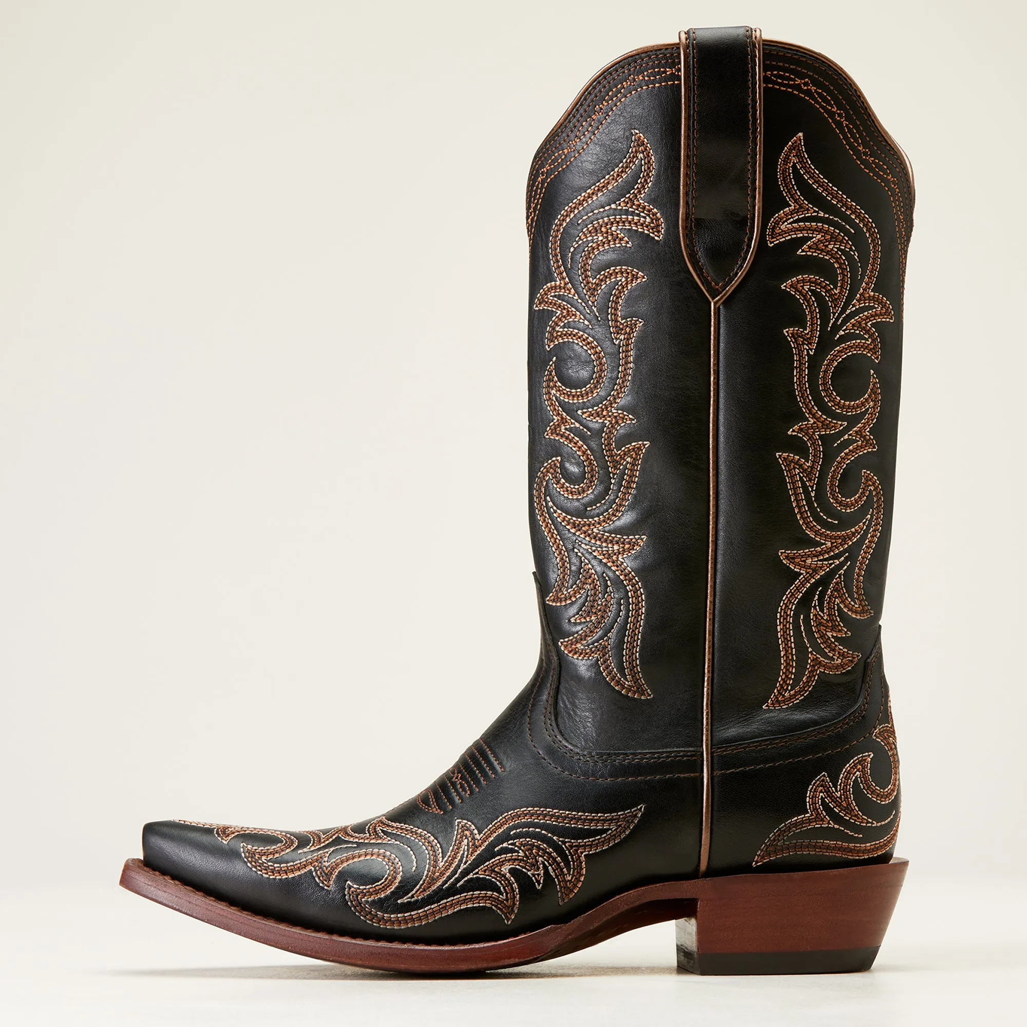 Stylish Ariat Ladies Hazen Cowboy Boots in Ancient Black - Premium Quality Footwear for Western Fashion