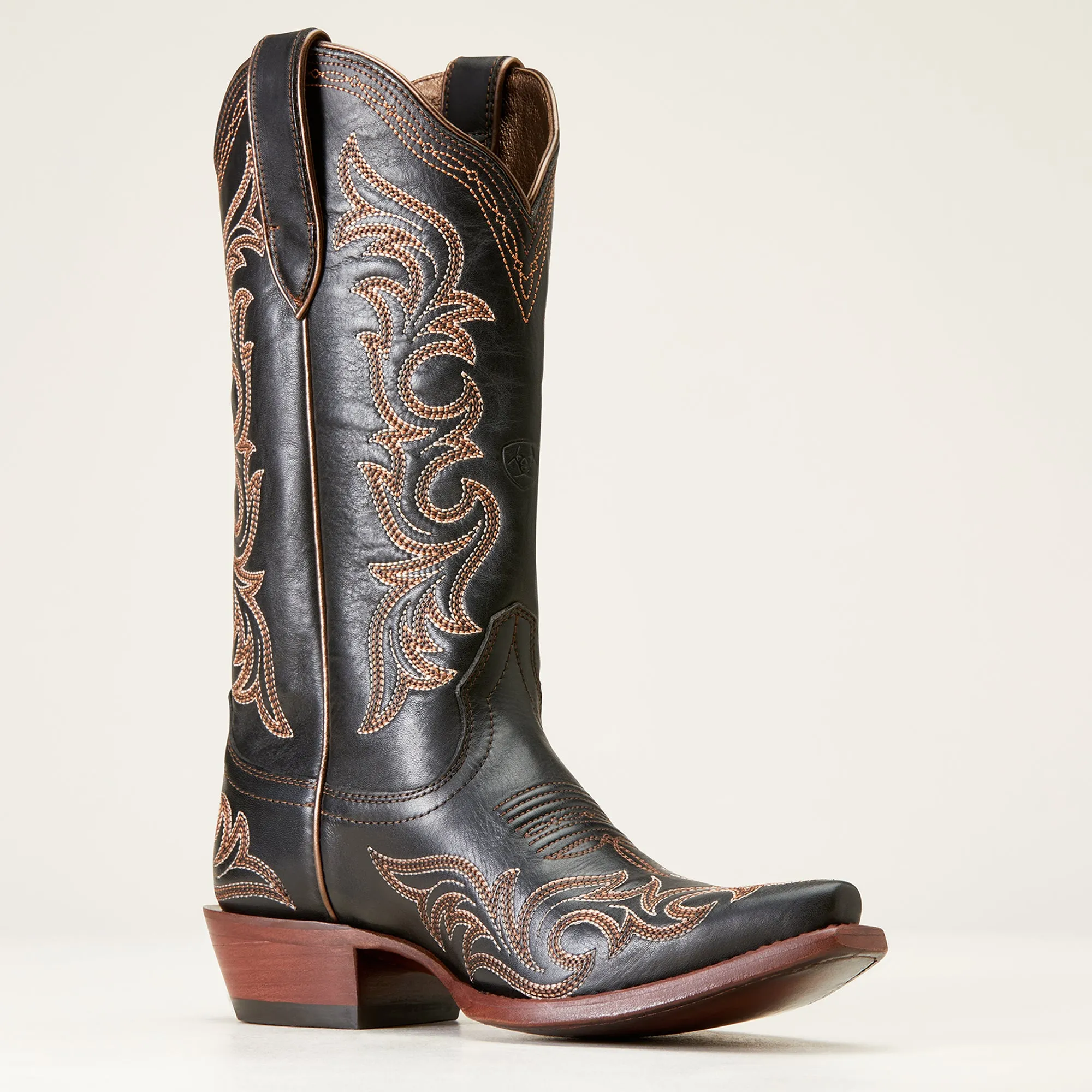 Stylish Ariat Ladies Hazen Cowboy Boots in Ancient Black - Premium Quality Footwear for Western Fashion