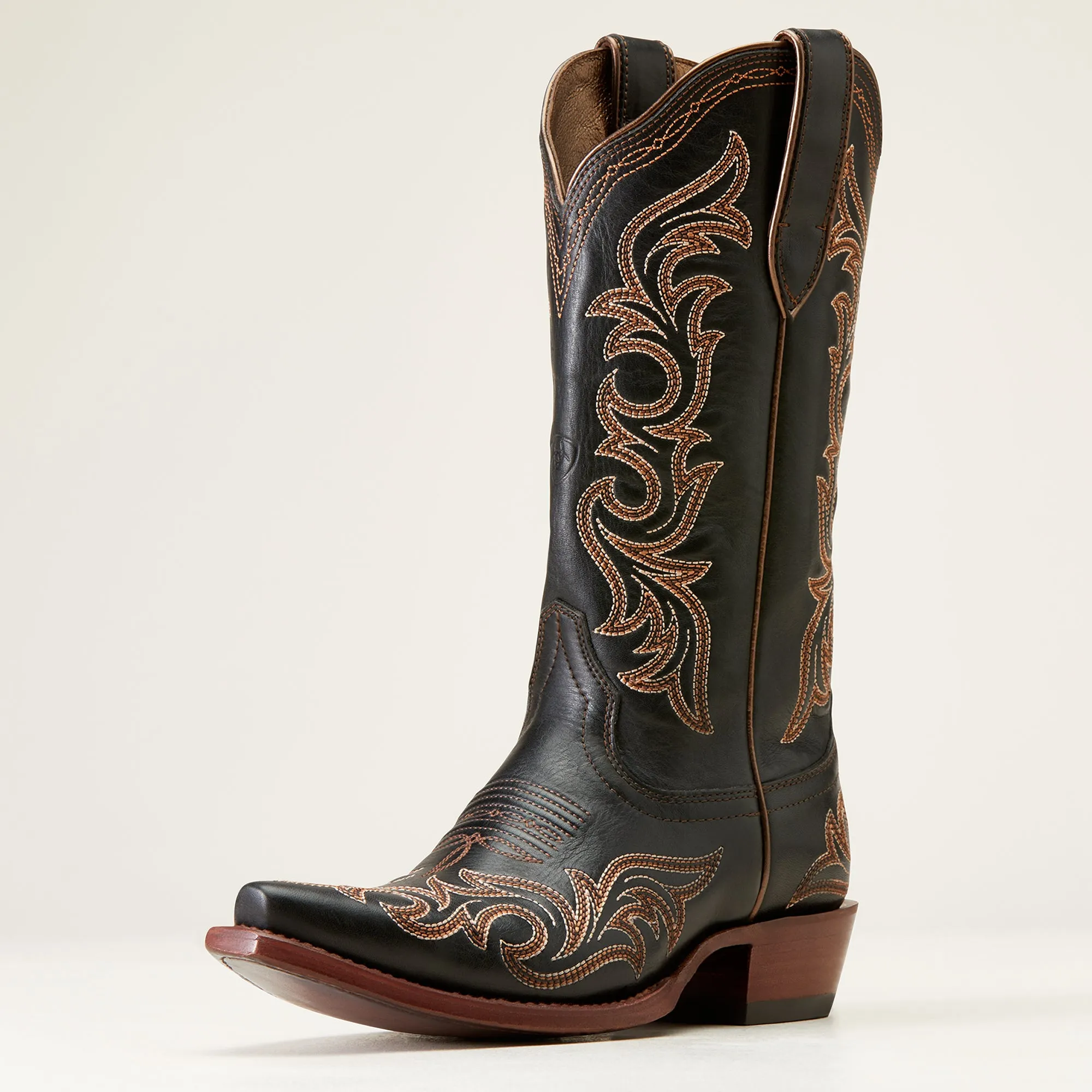 Stylish Ariat Ladies Hazen Cowboy Boots in Ancient Black - Premium Quality Footwear for Western Fashion