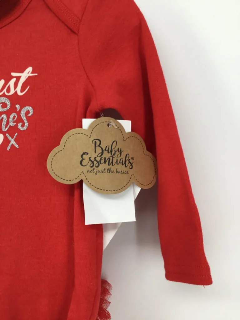 Baby Essentials Child Size 9 Months Red Valentine's Day Outfit