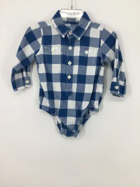 Baby Gap Child Size 6-12 Months Blue Onesie