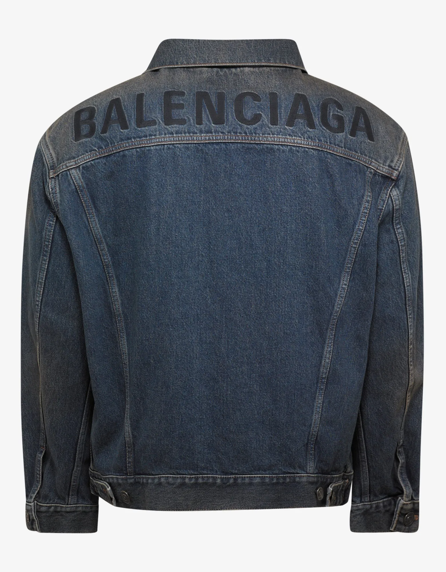 Balenciaga Dark Indigo Rust Denim Jacket