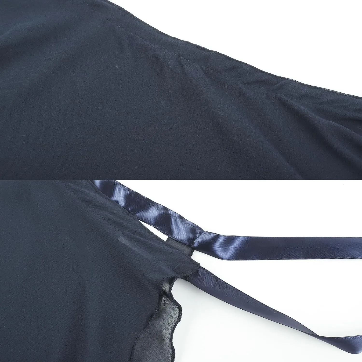 Ballet Skirt for Women Long Wrap Skirt Sheer Dance Costumes with Adjustable Waist tie for Adult Ladies Big Girls
