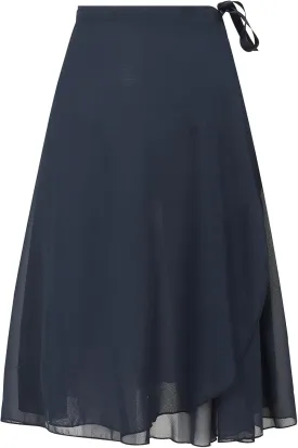 Ballet Skirt for Women Long Wrap Skirt Sheer Dance Costumes with Adjustable Waist tie for Adult Ladies Big Girls
