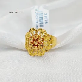 Balls Leaf Ring