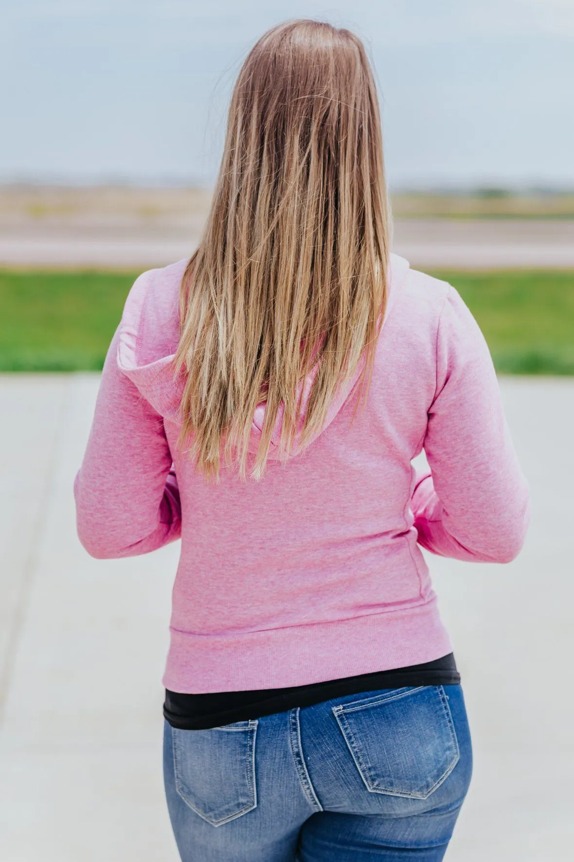 Be One In A Million Fleece Zip Up Hoodie In Orchid