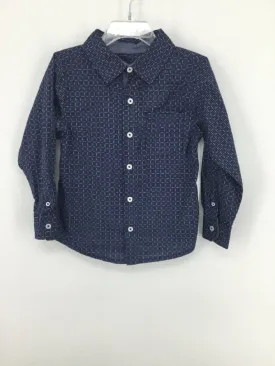 Ben Sherman Child Size 3 Blue Print Shirt - boys