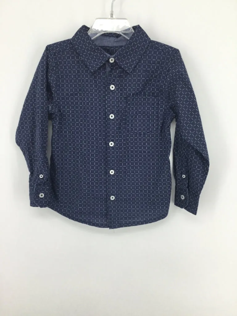 Ben Sherman Child Size 3 Blue Print Shirt - boys
