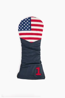 Big American Flag Driver Head Cover