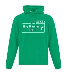 Big Beaver Rd Hooded Sweatshirt