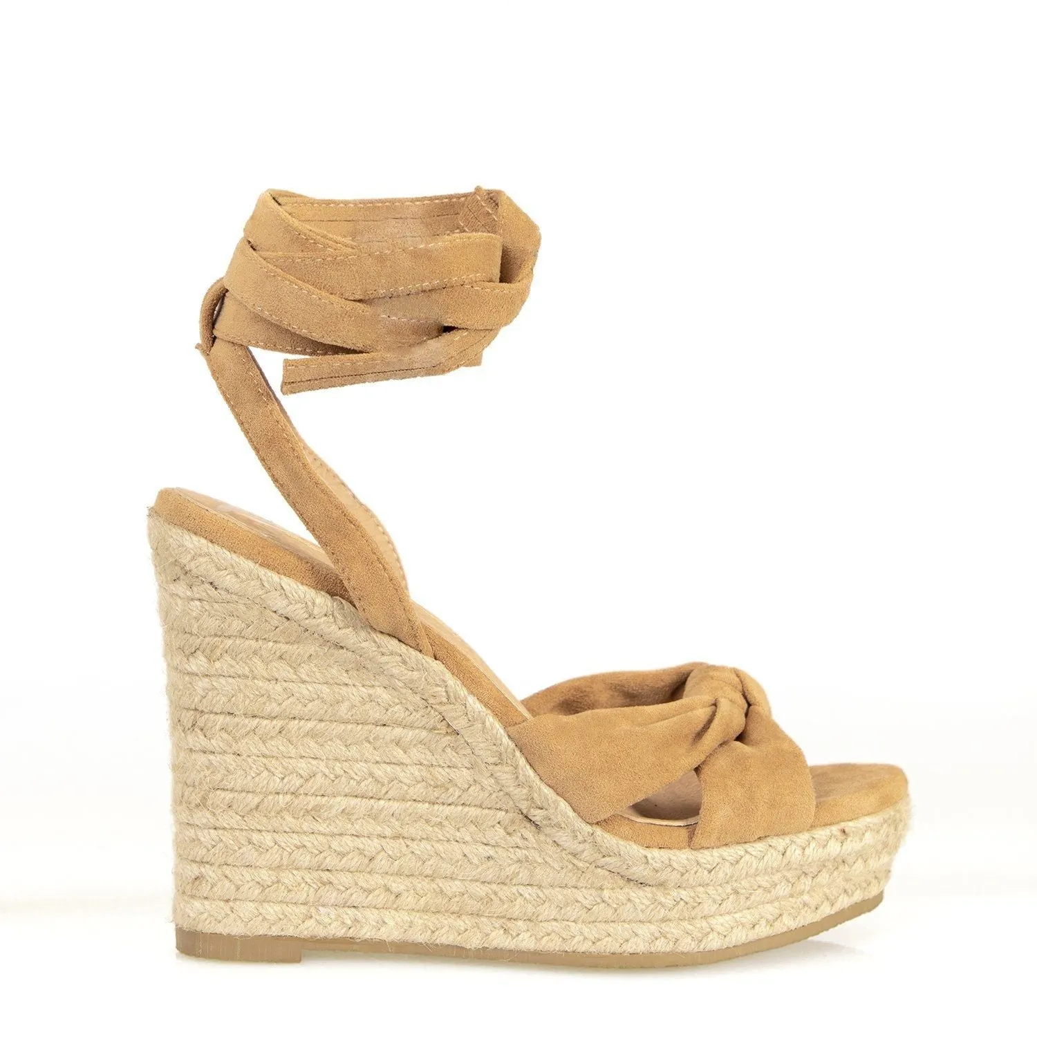 Billini Salome Platform in Camel Suede