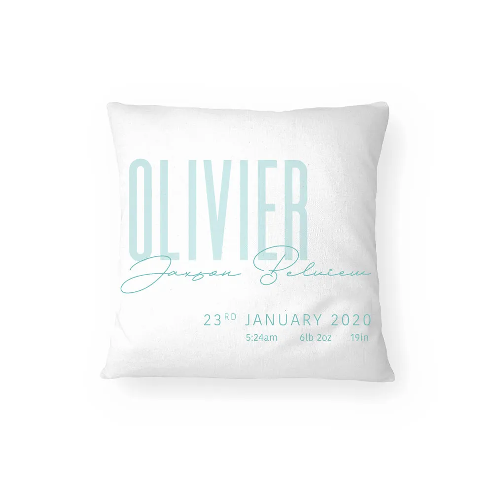 Birth Stat Pillow