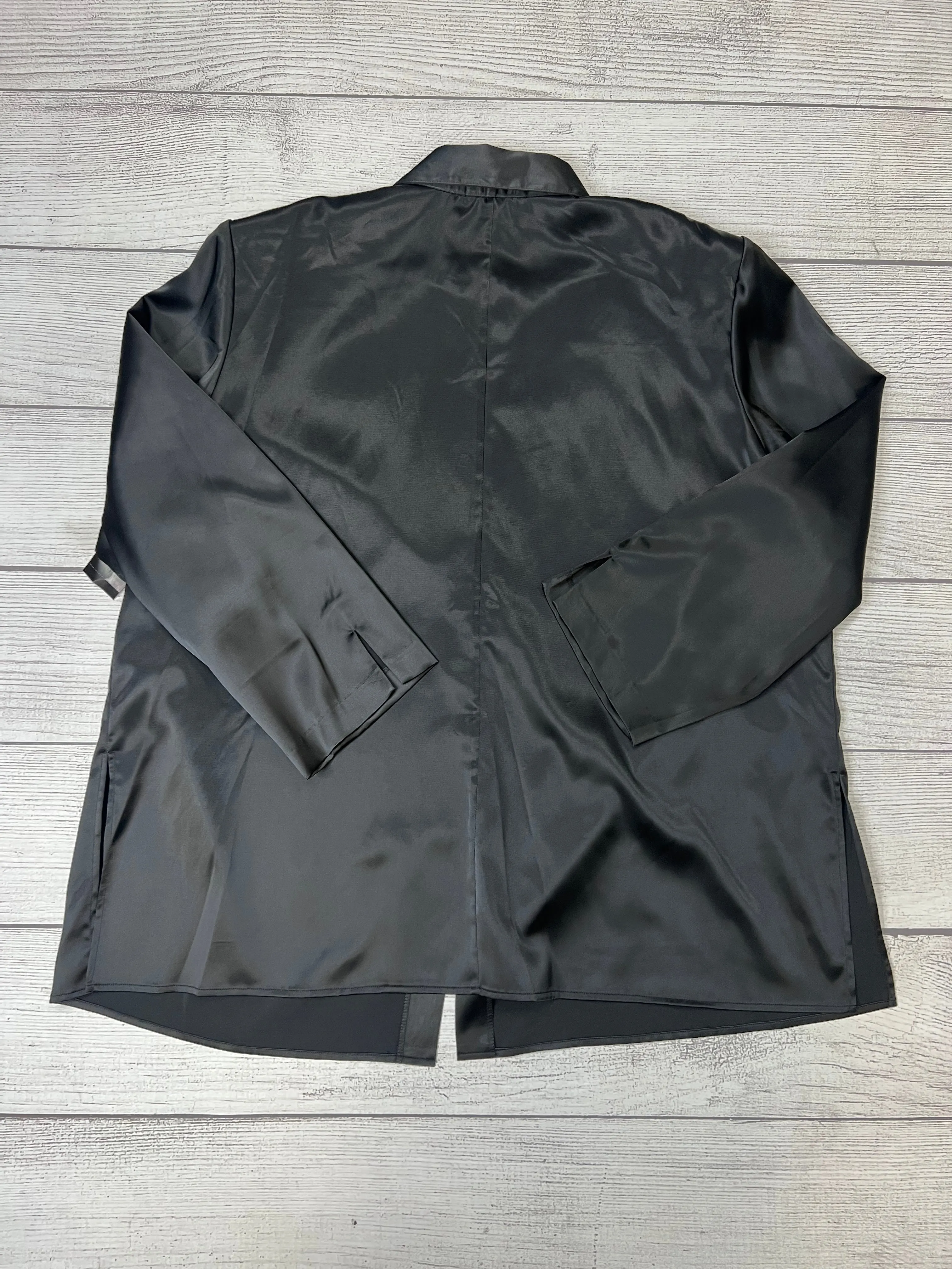 Black Blouse Long Sleeve VERSAILLES, Size 3x
