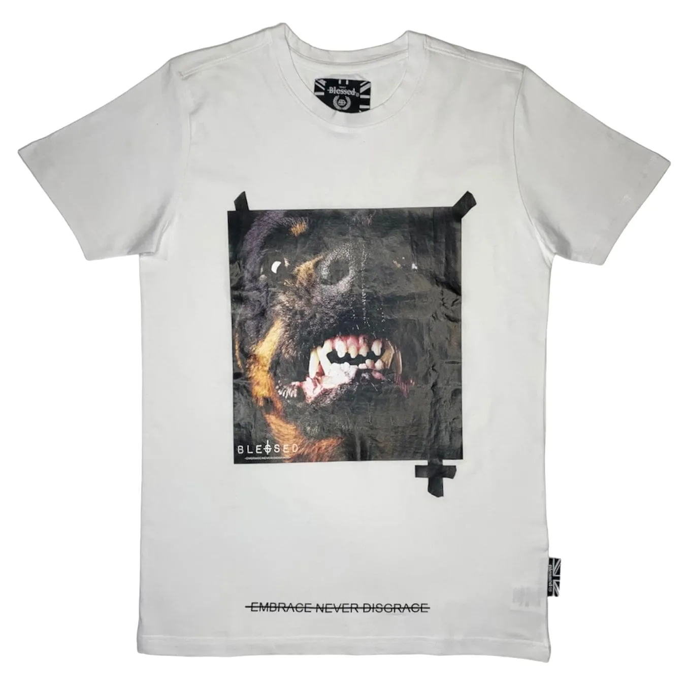 Blessed Bite T Shirt (White) - BL04