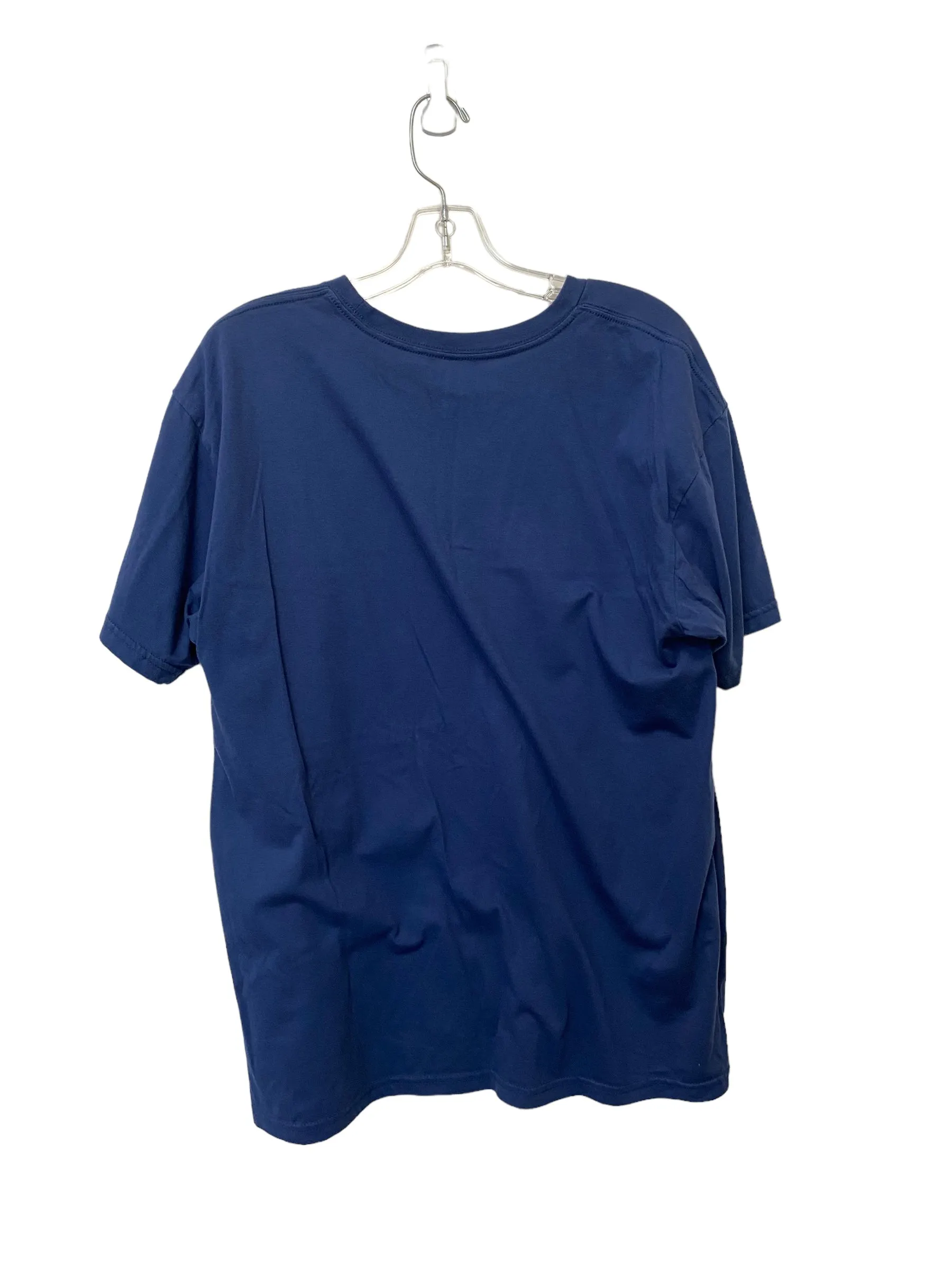 Blue Top Short Sleeve Clothes Mentor, Size Xl