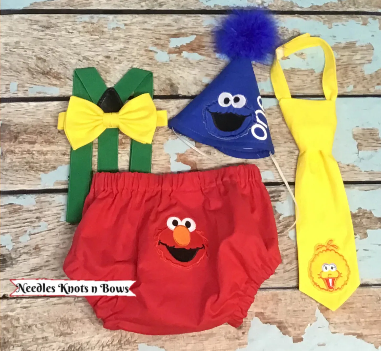 Boys 1st Birthday Outfit, Sesame Street Cake Smash & Birthday Outfit
