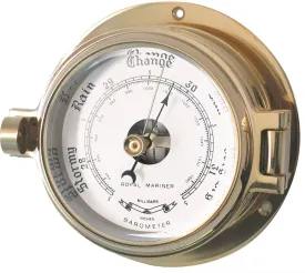 Brass Channel Barometer