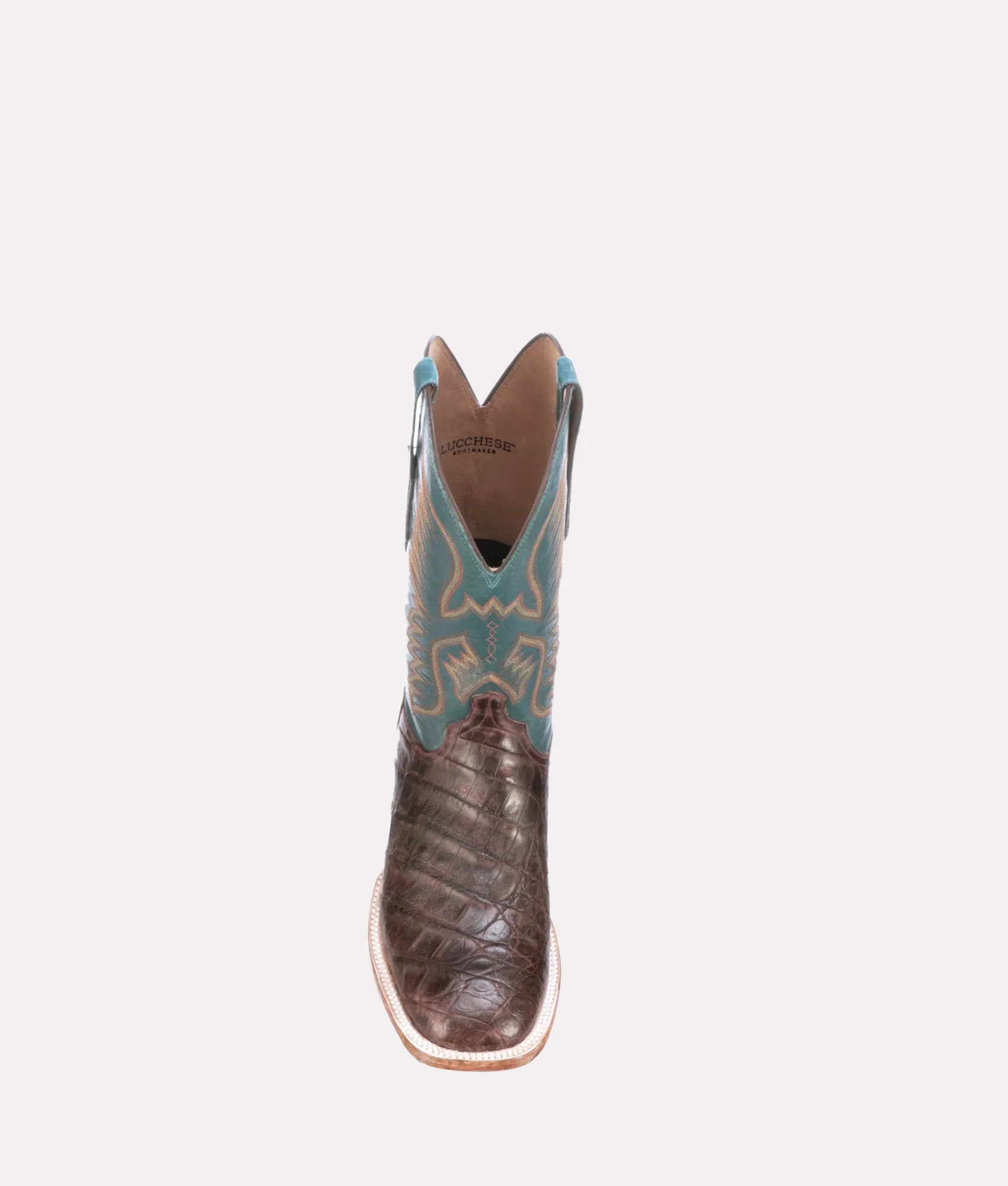 Bryan Exotic Distressed :: Barrel Brown   Teal
