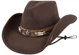 Bullhide Skynard Felt Cowboy Hat - Chocolate