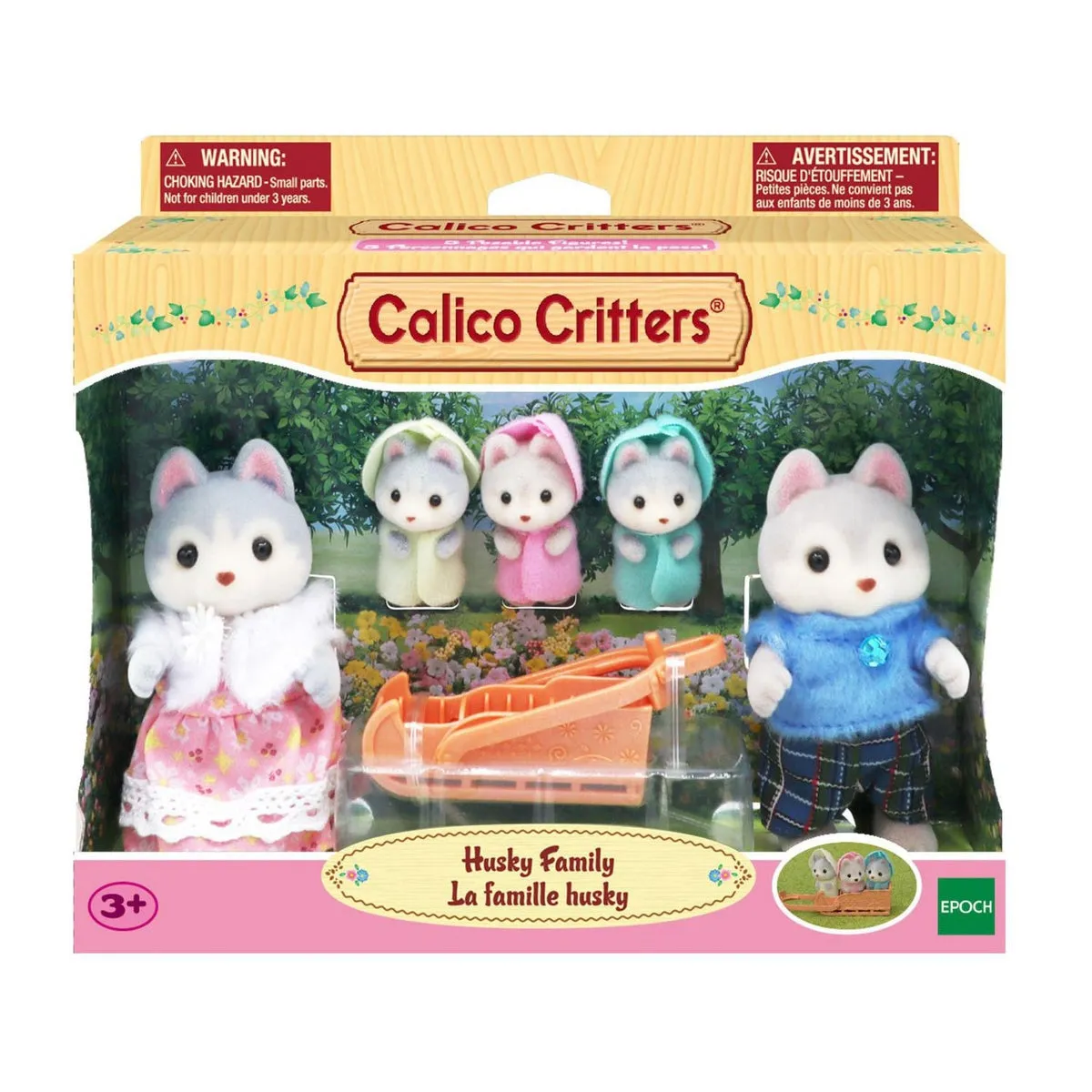 Calico Critters husky family