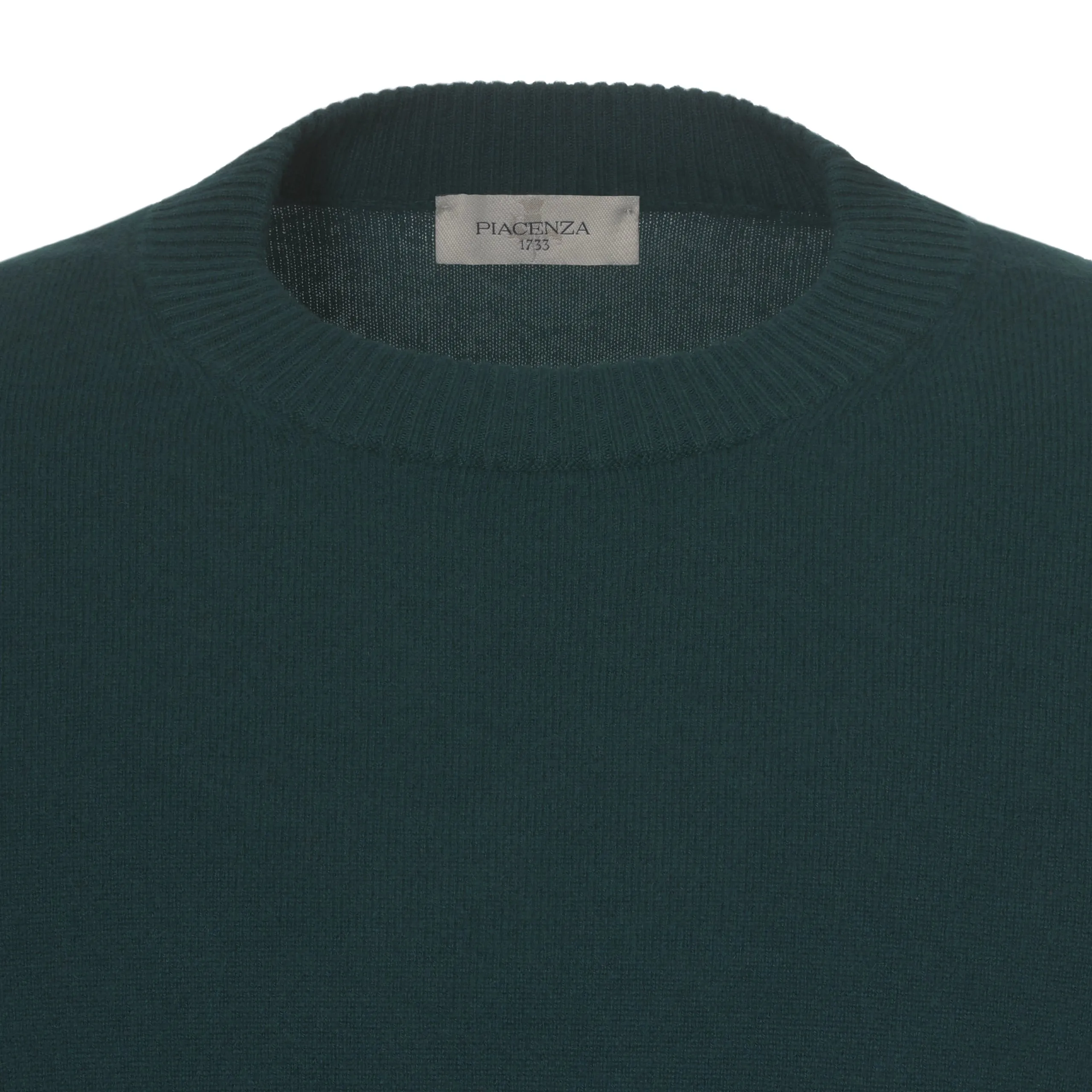 Cashmere Crew-Neck Pullover in Myrtle green