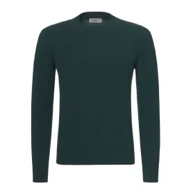 Cashmere Crew-Neck Pullover in Myrtle green