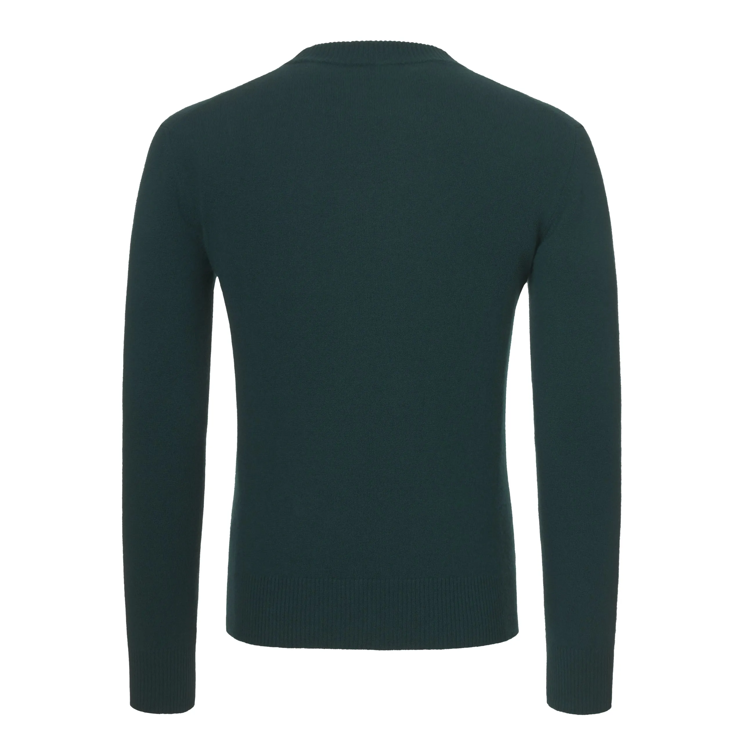 Cashmere Crew-Neck Pullover in Myrtle green