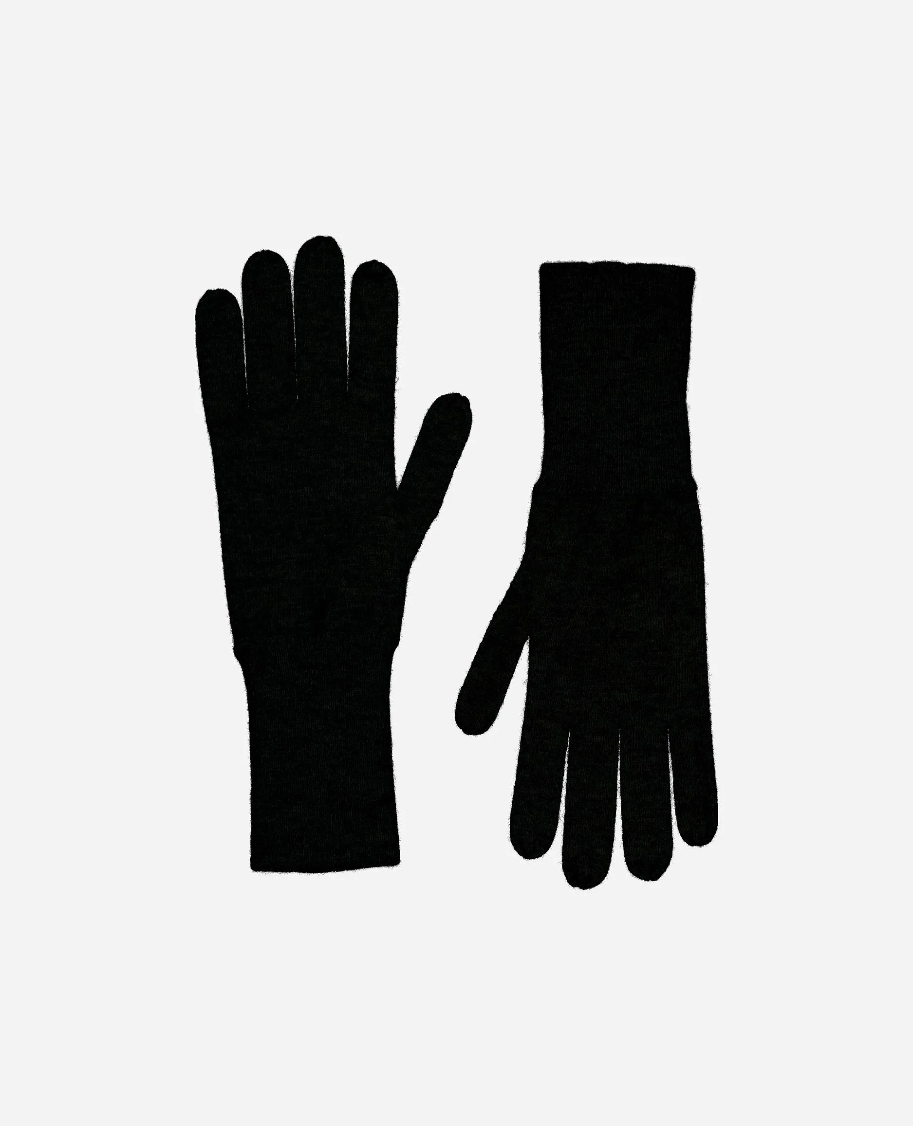 Cashmere Handschuhe in Schwarz - Enger Schnitt