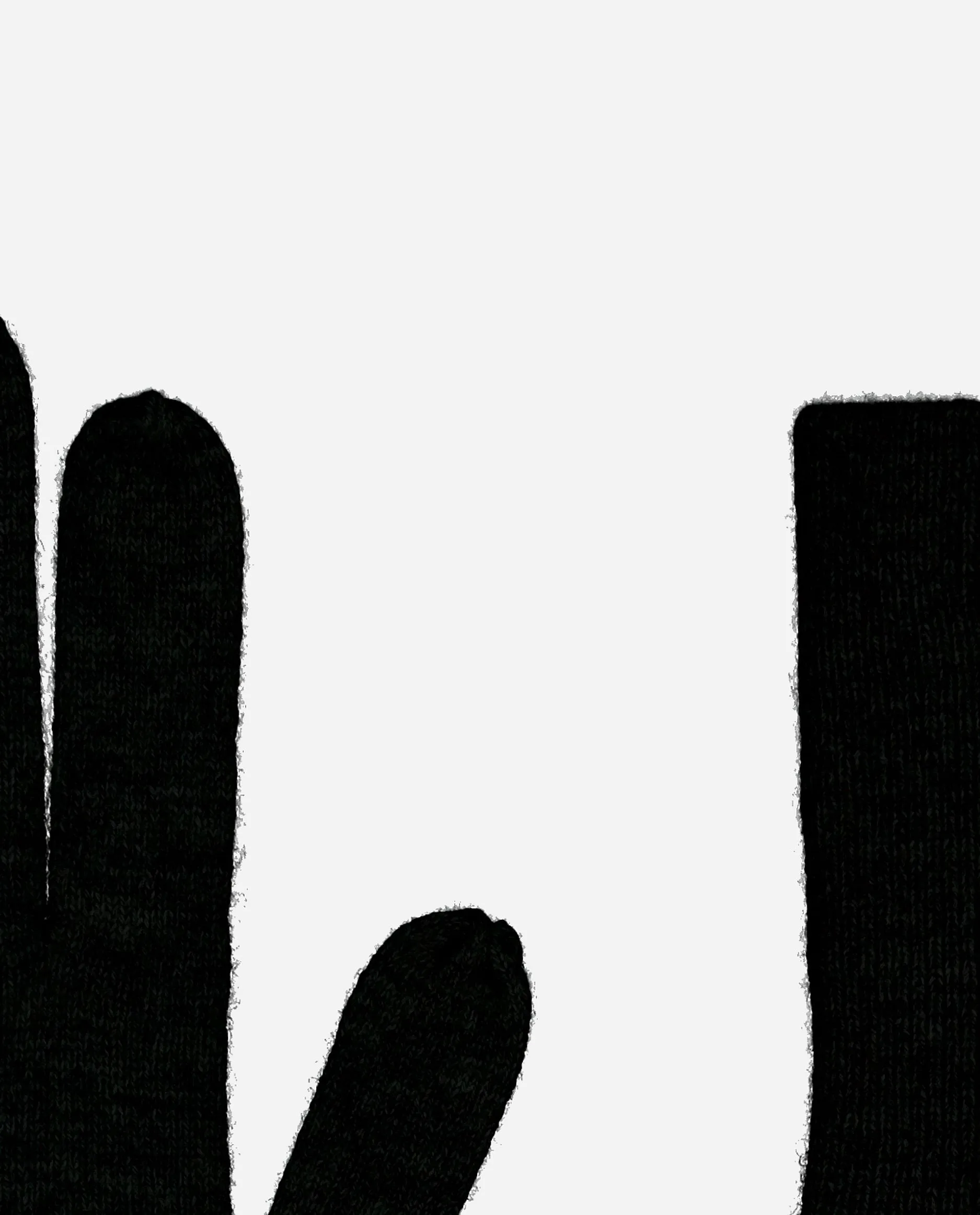 Cashmere Handschuhe in Schwarz - Enger Schnitt