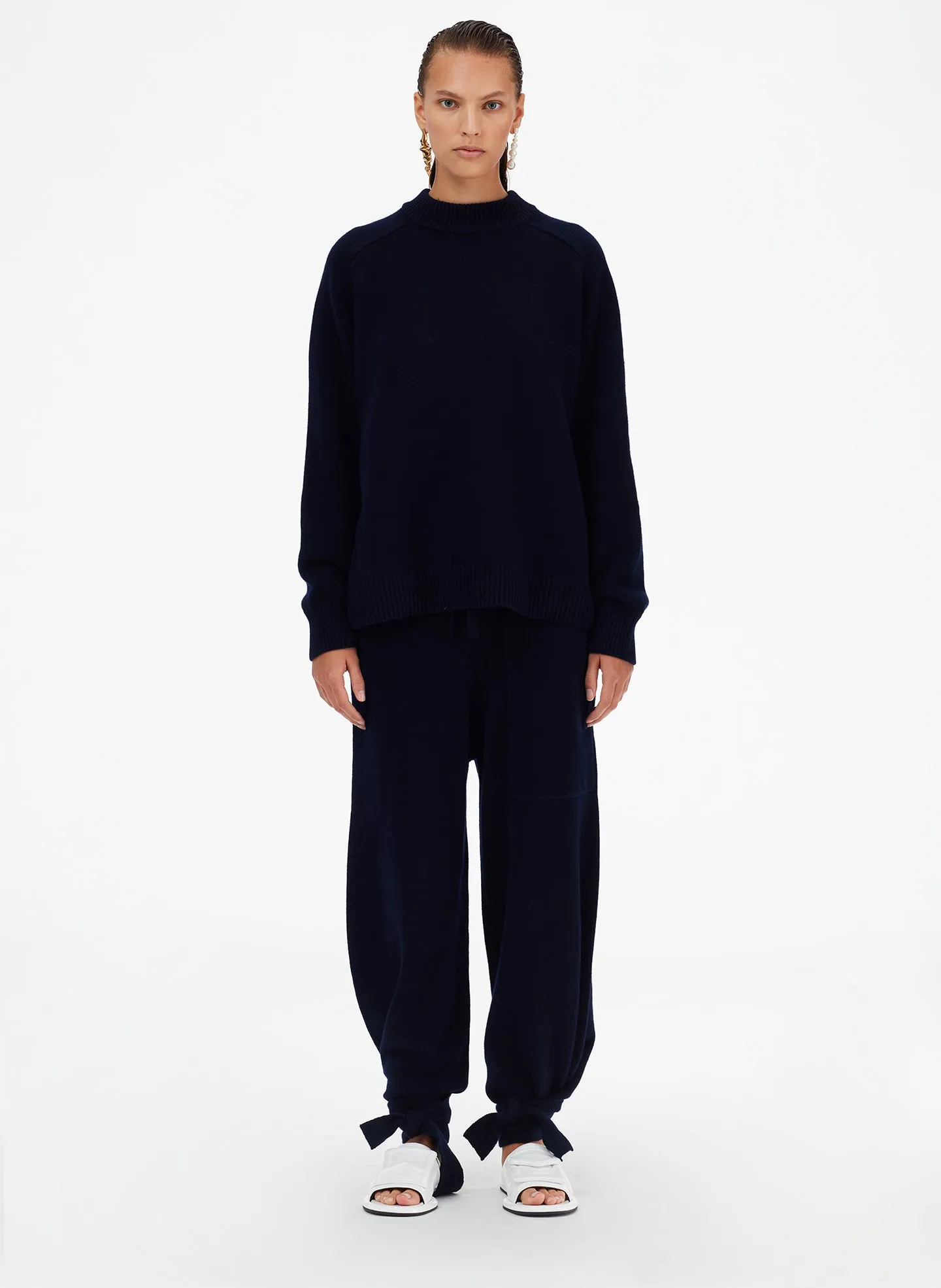 Cashmere Tie Lounge Sweatpants