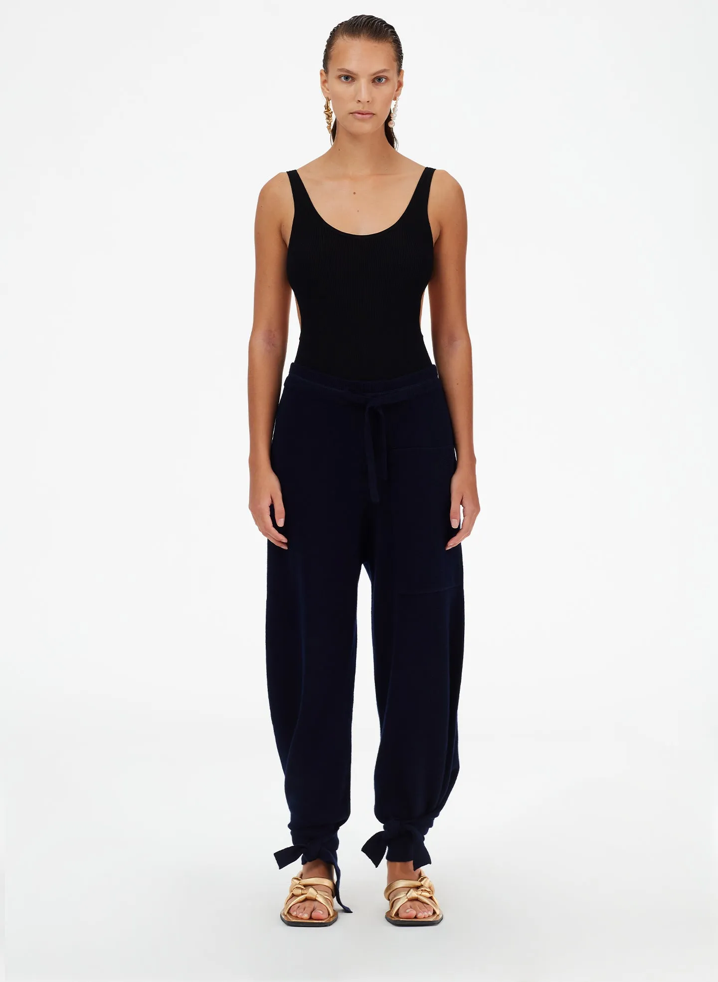 Cashmere Tie Lounge Sweatpants