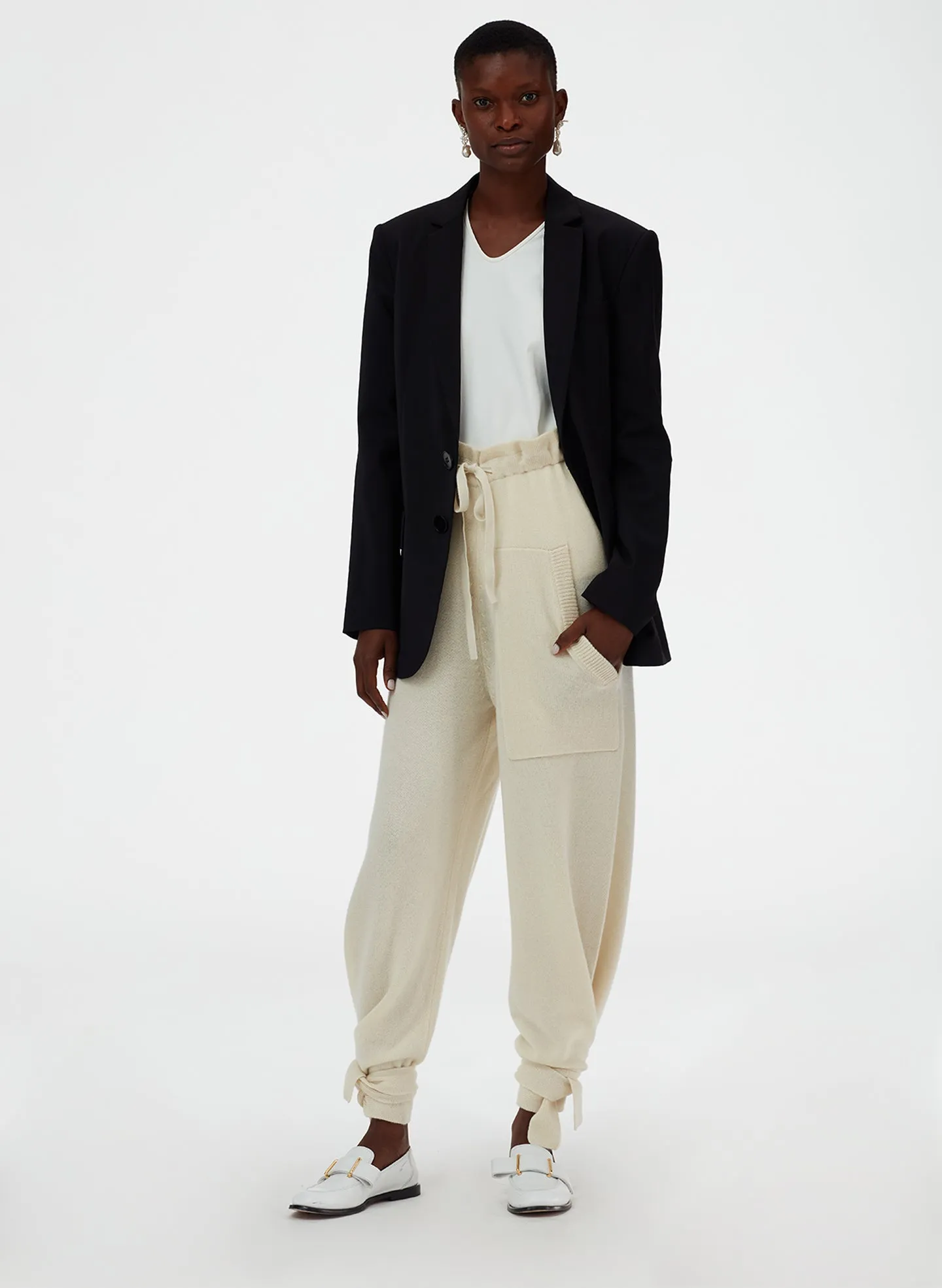 Cashmere Tie Lounge Sweatpants