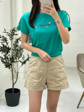 Champion Womens The Classic Graphic T-Shirt Green Reef GT18H 586F1A AM0G