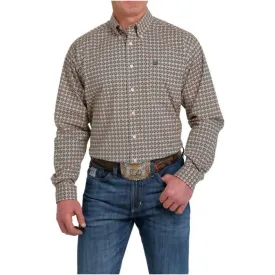 Cinch Men's Patterned Print Long Sleeve Shirt - Multi