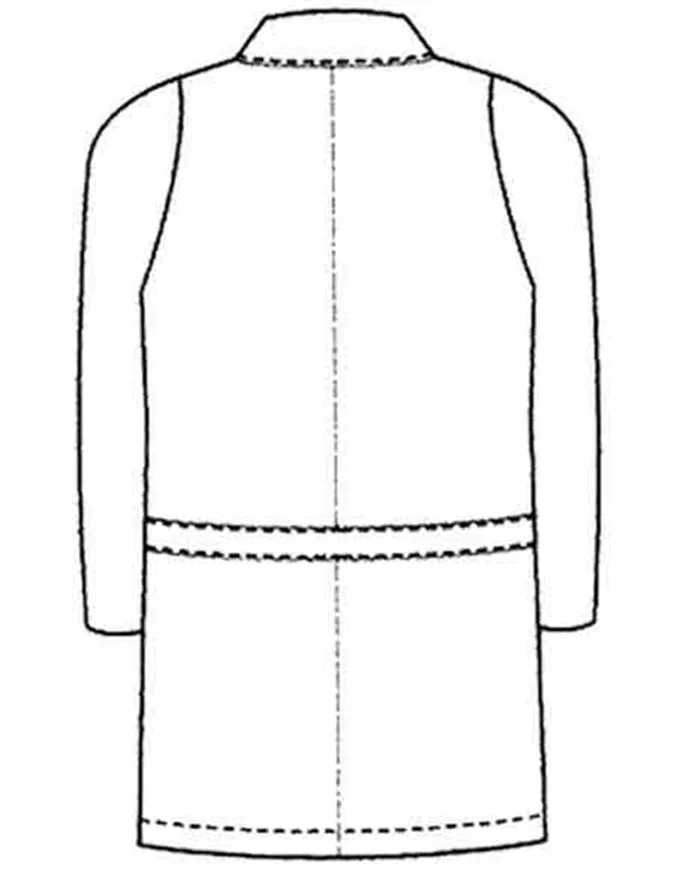 Barco Prima Mens Medical Lab Coat - 41 Inch with Six Pockets - Twill Fabric - Clearance