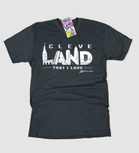 Cleveland LANDmarks T shirt - Charcoal