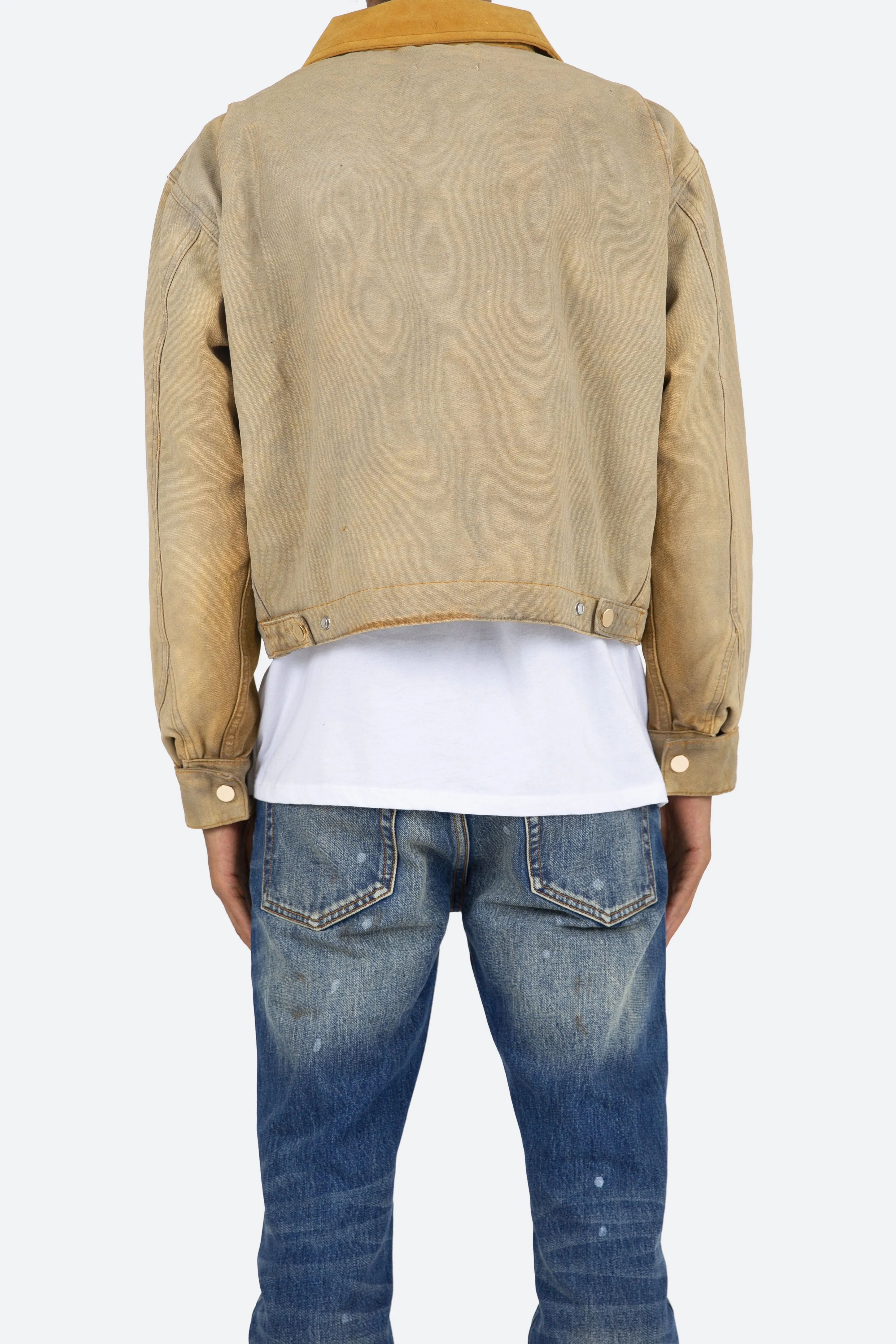 Collared Work Jacket - Khaki