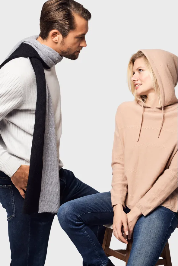 Colorblock Cashmere Scarf - Unisex