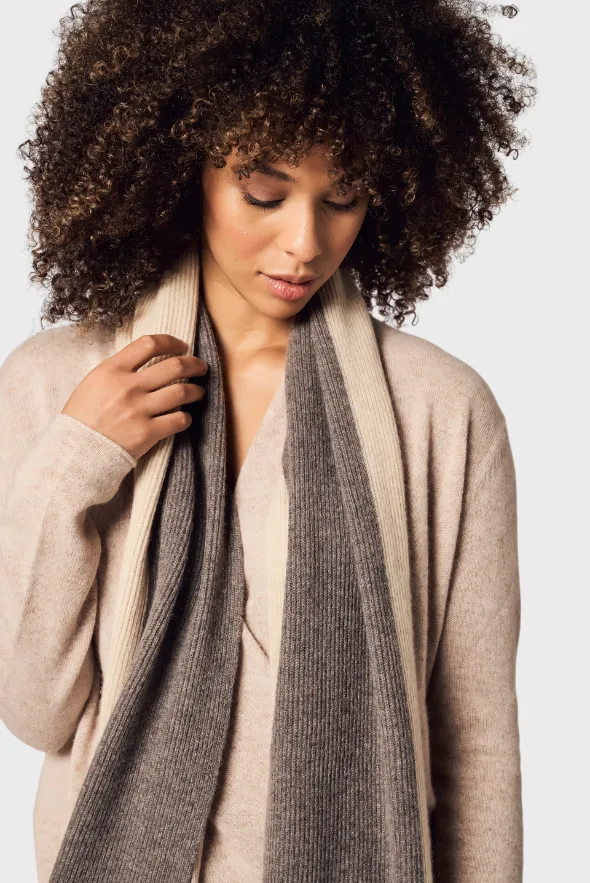 Colorblock Cashmere Scarf - Unisex